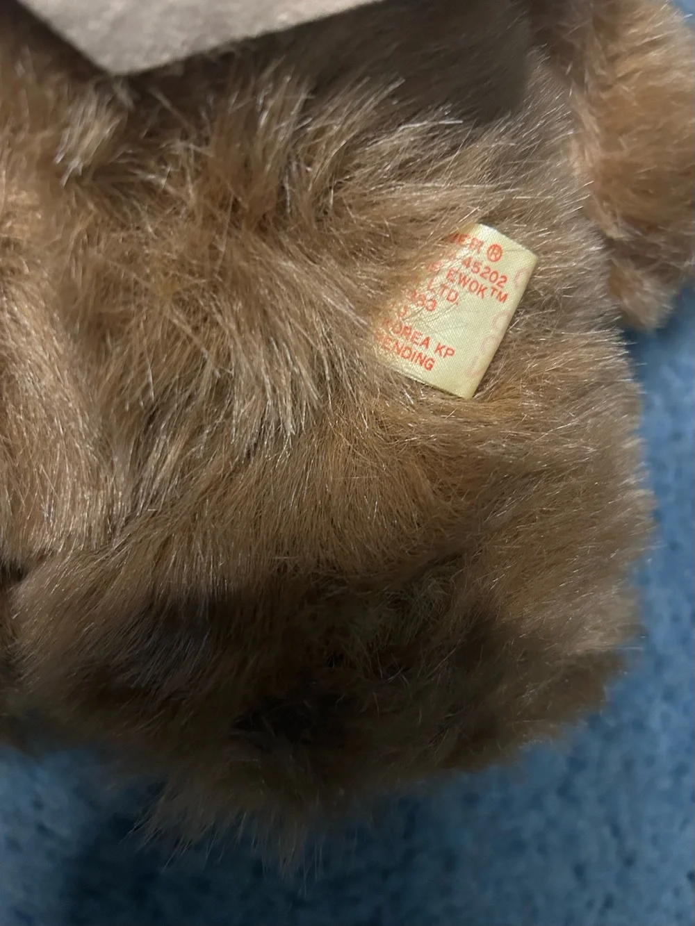 1983 Kenner Wicket The Ewok Plush Toy Vintage Return of the Jedi Star Wars 15